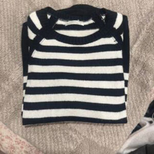 Anthropologie Black & White Striped Sweater, Size XS